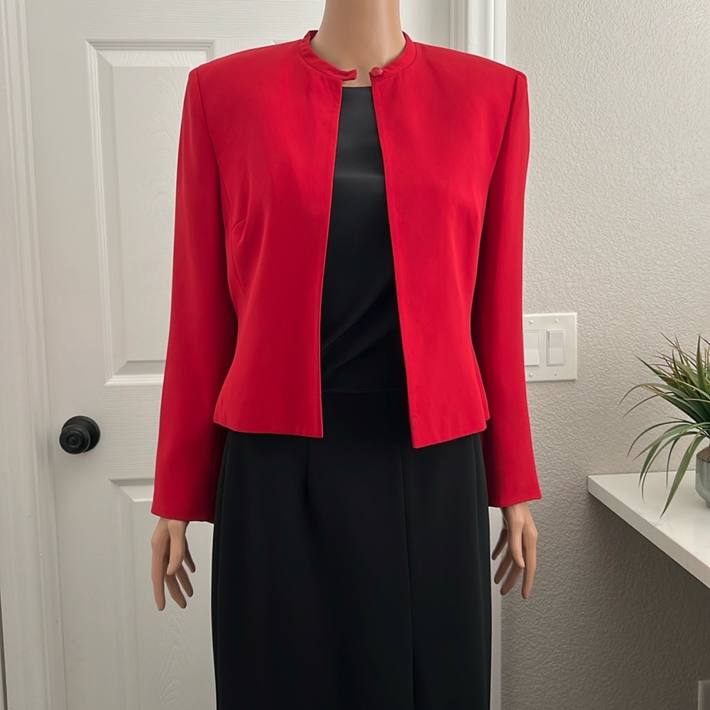 Silk Red jacket/ blazer
